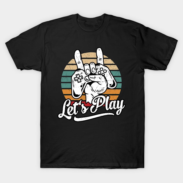 Lets Play Gamer T-Shirt by Foxxy Merch